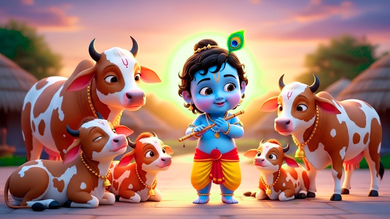 छोटी छोटी गैया - Choti Choti Gaiya Chote Chote Gwal | Krishna Bal Leela | Little Krishna Song