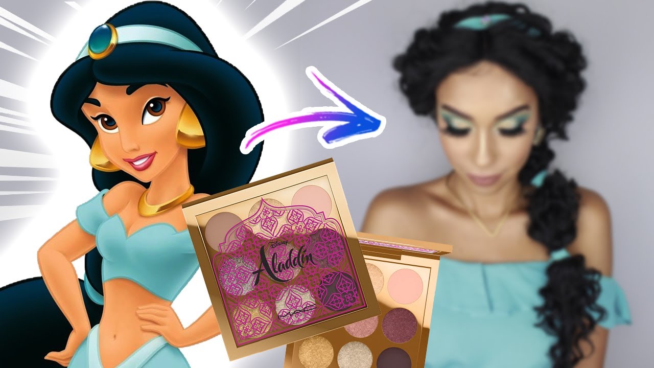 ME TRANSFORMEI NA JASMINE + TESTEI AS MAKES DE ALADDIN DA MAC