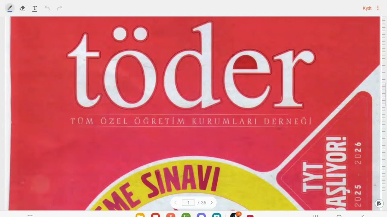 2025-2026 T&Ouml;DER TYT-1 MATEMATİK &Ccedil;&Ouml;Z&Uuml;MLERİ 