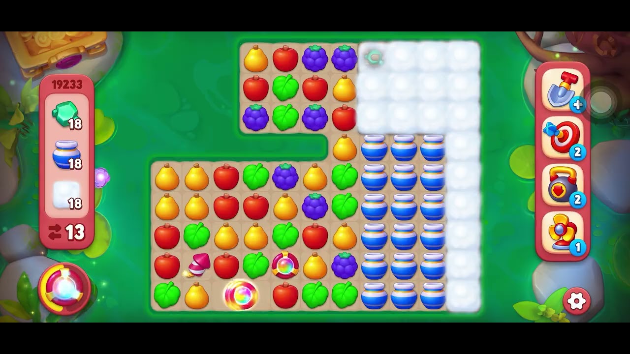 Gardenscapes Level 19233 (Hard Level)