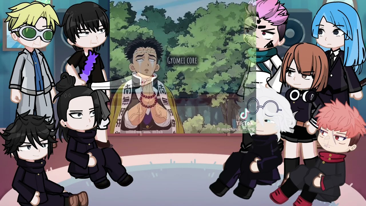 Jujutsukaisen react to Gyomei | giyuu | Demon slayer | Gojo | Gacha life 2