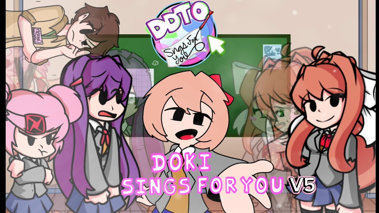 FNF-Doki Sings For You (V5!) Full Gameplay (60FPS)