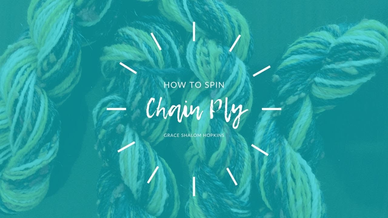 Relaxing look at how to chain ply handspun yarn. Music only
