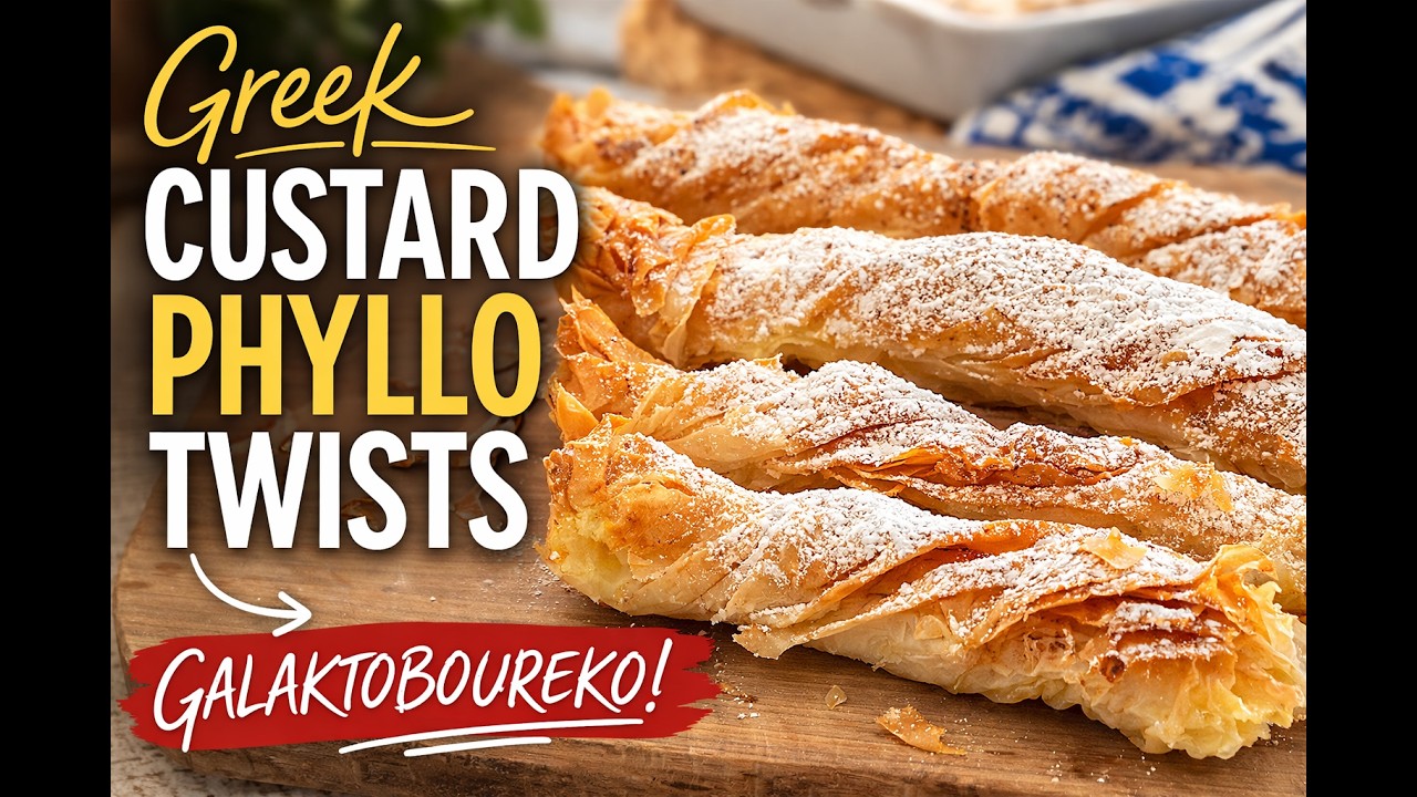 Эти греческие заварные пирожные из теста фило просто невероятны (Galaktoboureko)