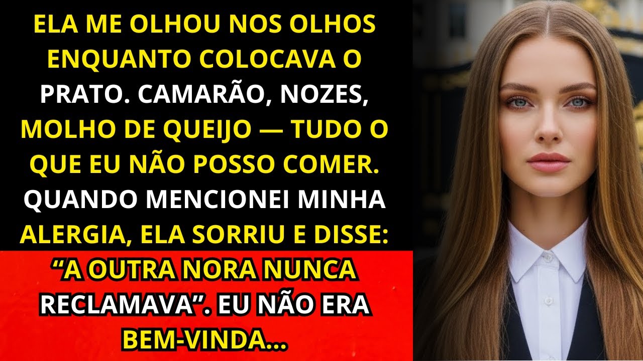 No almoço de boas-vindas da minha sogra, ela serviu tudo o que eu sou alérgica — “A outra nora...
