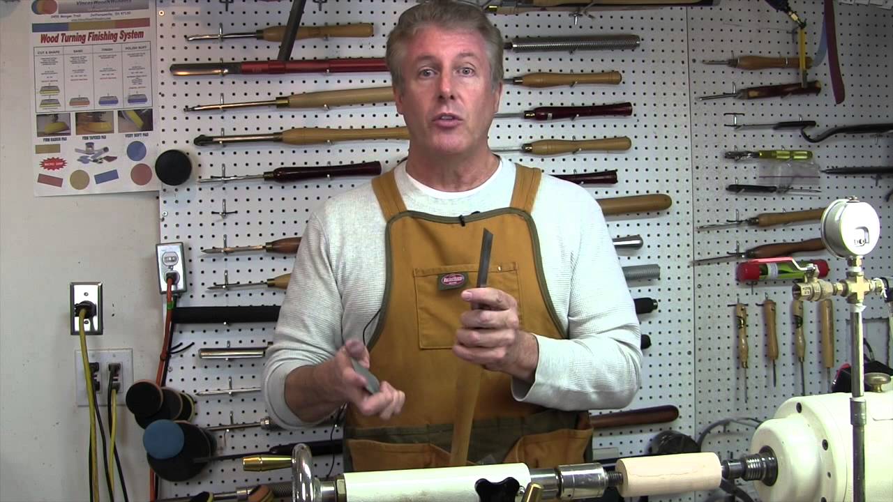 DMT Tools Honing a Bedan Woodturning Tool