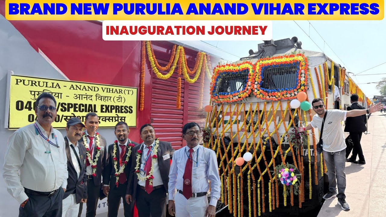Most Exclusive Purulia Anand Vihar Brand New Train Journey | Purulia Delhi New Train 