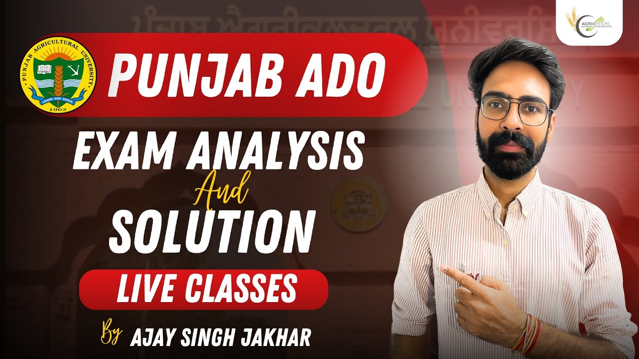 Punjab ADO 2024 Paper Solution and Analysis | PPSC ADO 2024