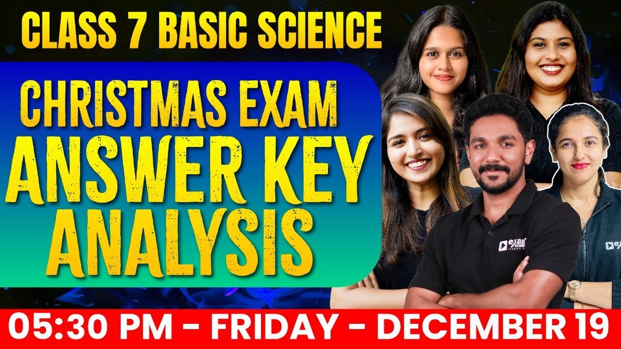Class 7 Basic Science Christmas Exam | Answer Key Analysis | Exam Winner