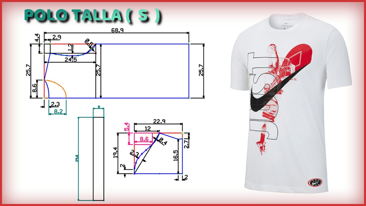 POLO CUELLO REDONDO MANGA CORTA LA TALLA ( S ) | técnicas de costura
