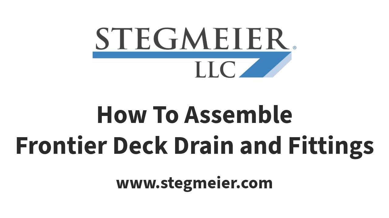 Frontier Deck Drain and Fittings