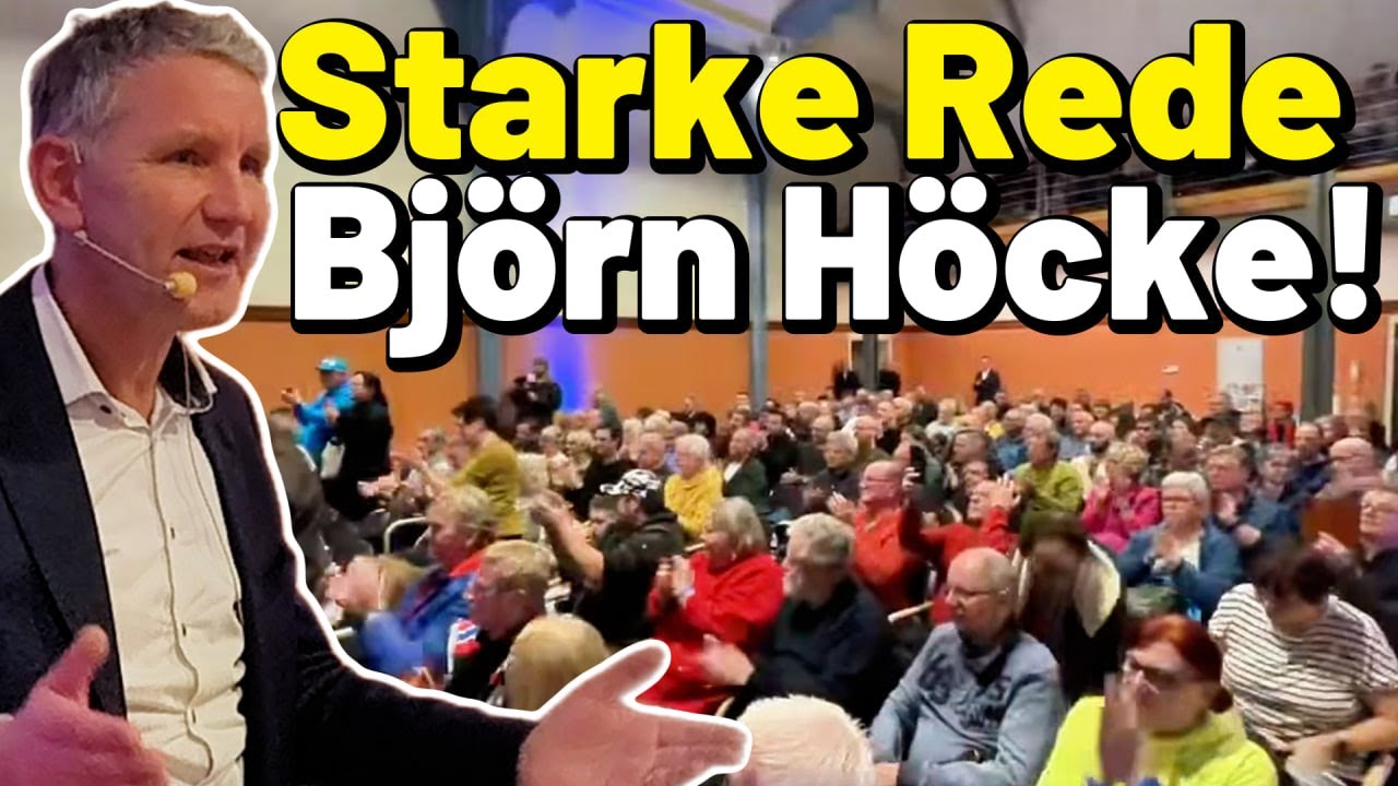 STARKE Rede Bj&ouml;rn H&ouml;cke 🇩🇪 Diese Rede hat es in sich! AfD Th&uuml;ringen - B&uuml;rgerdialog Sondershausen
