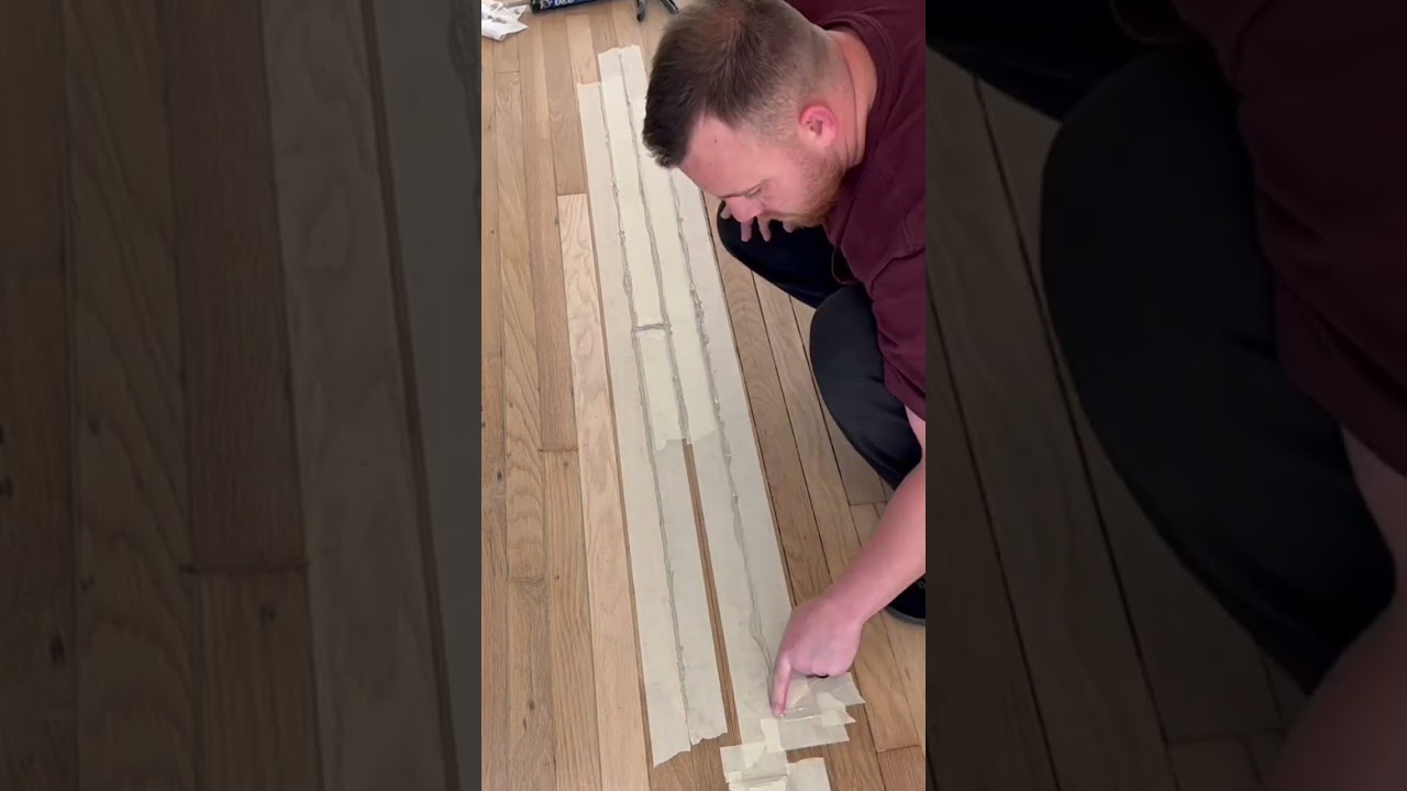 3 Step Solution To Fixing Gaps in Wood Floors (How To)👀 #floorrestoration