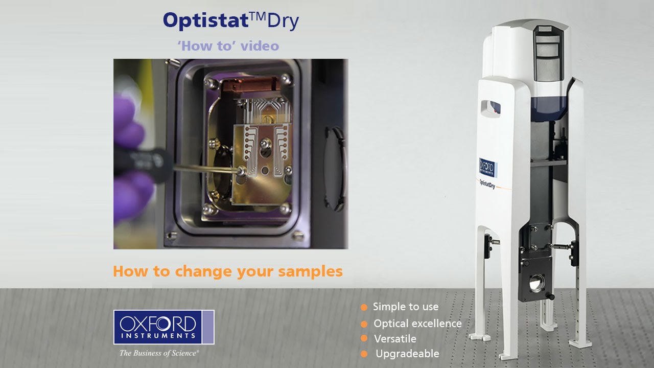 OptistatDry &ndash; cryogen free optical cryostat: How to change your samples