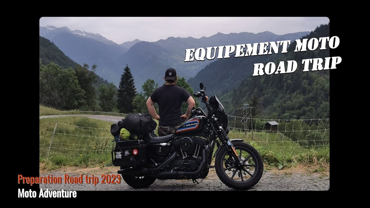 Présentation à l'arrache de l'équipement Moto Road Trip. Projet Route des Grandes Alpes.