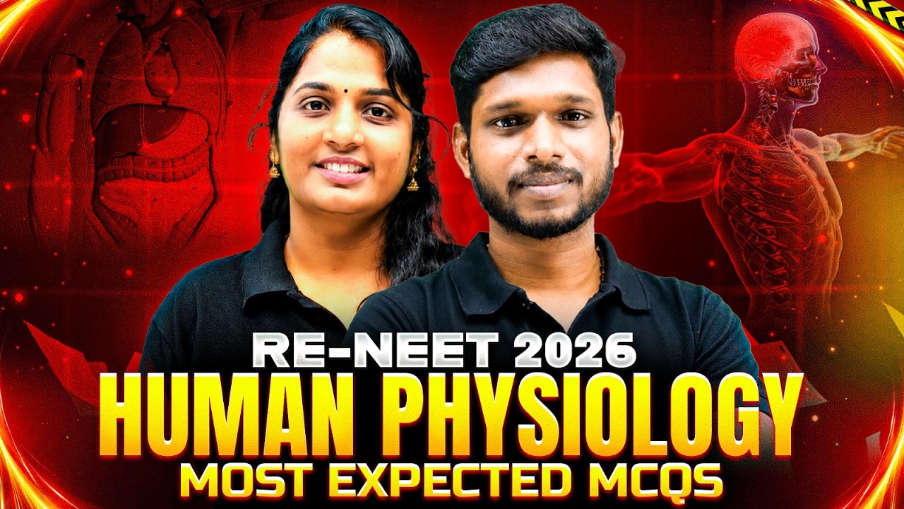 Re NEET 2026: Human Physiology Most Expected MCQs 🔥 | Complete Revision | PW NEET Telugu