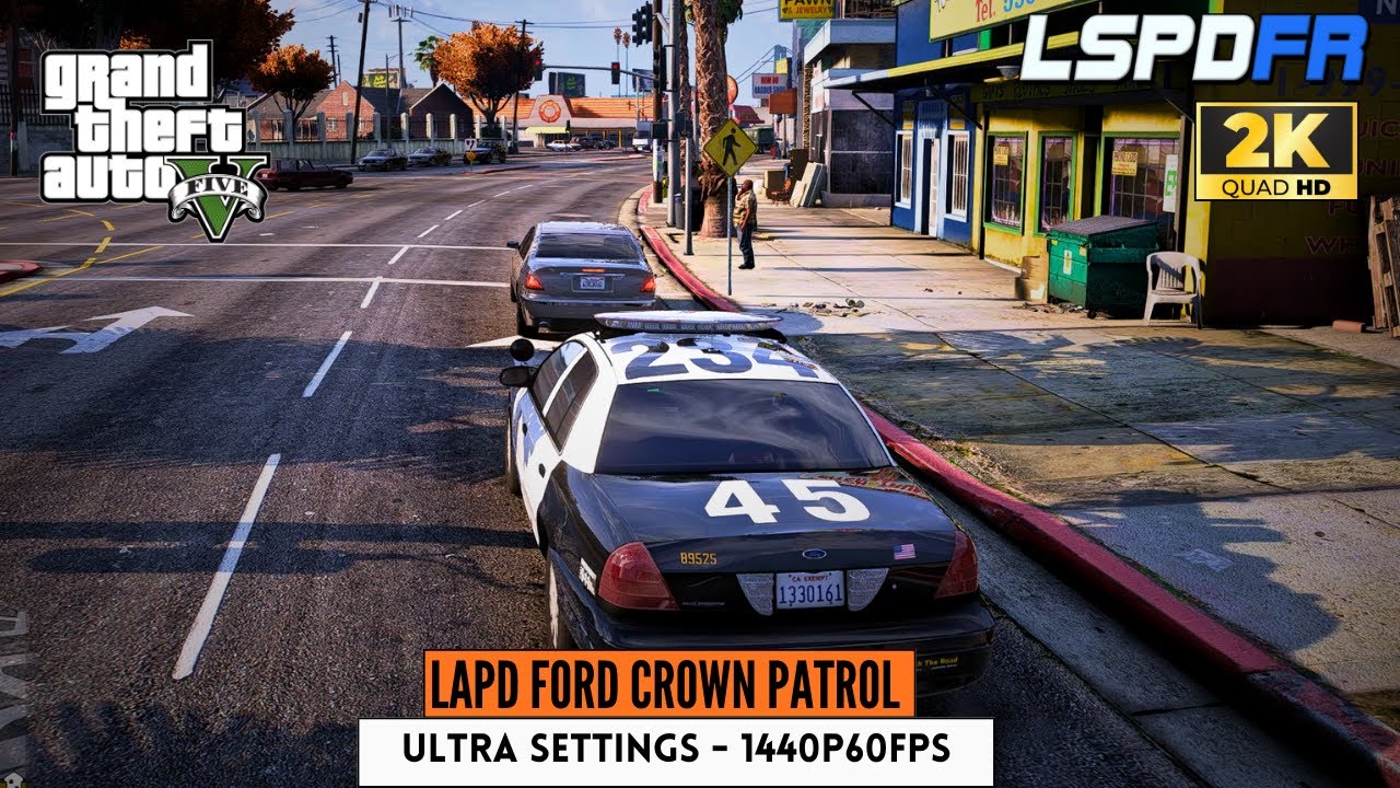 GTA V LSPDFR Gameplay – Ford Crown LAPD (1440p 60FPS, No Commentary)