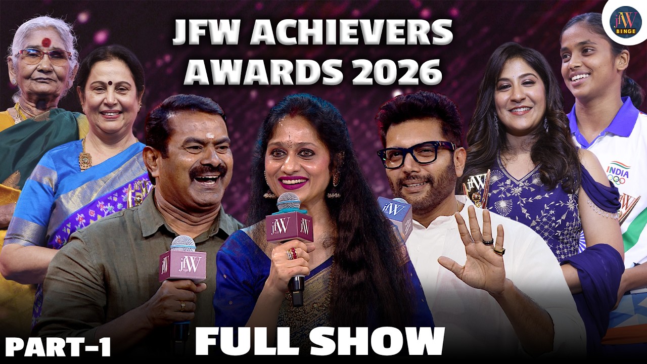 JFW Achievers Awards 2026 Full Episode | Pepsi Uma | Varalaxmi | Simran | Shweta Mohan | JFW