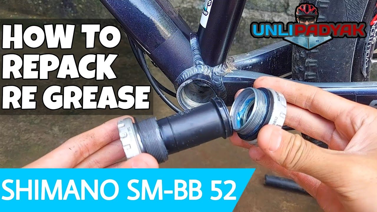 PAANO MAG RE-GREAS / REPACK NG HOLLOWTECH BOTTOM BRACKET | SHIMANO SM-BB52 - UNLI PADYAK