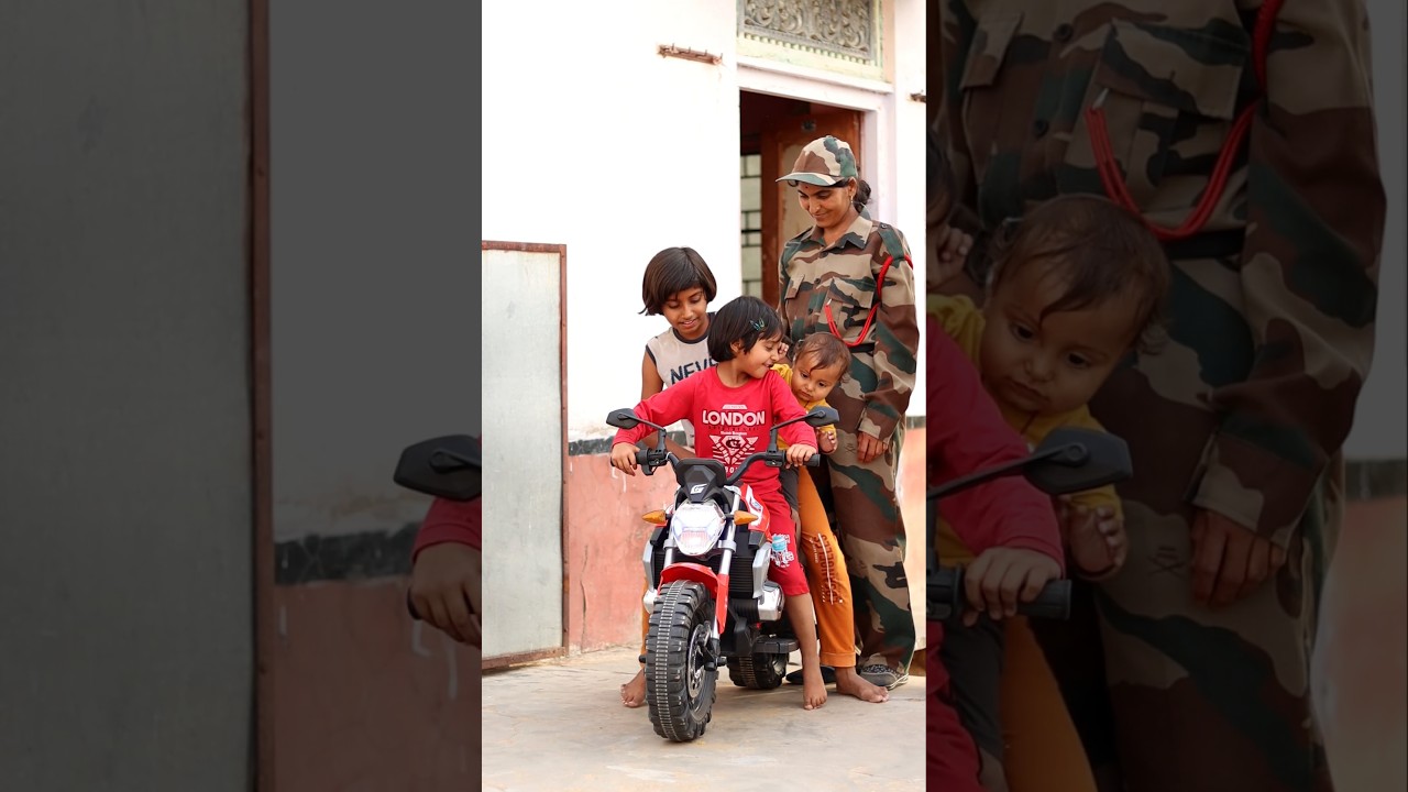 Indian army soldier mother and daughter village family life #army #maa #viral #shorts