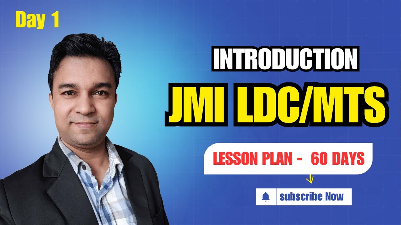 Day 1 JMI LDC MTS Exam | Introduction & Lesson Plan #jmi
