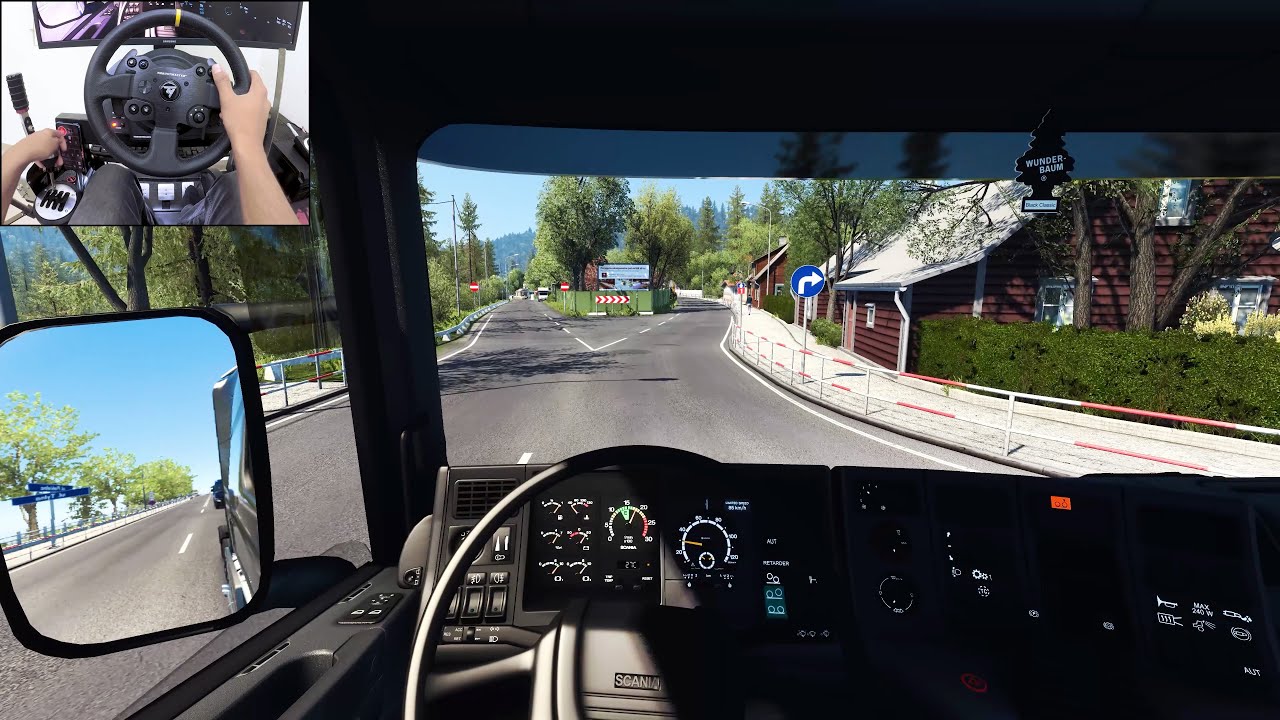 Pomezania Map - Euro Truck Simulator 2 | Thrustmaster TX gameplay