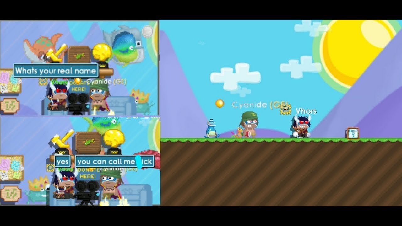 Growtopia | Racing with Cyanide and Interview ft. Cyanide