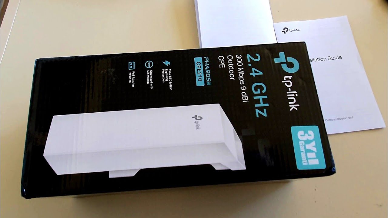 TP-LINK CPE210 300 Mbps N Kablosuz 2.4GHz 9dBi 2x2 çift polarizasyonlu yönlü anten kurulumu