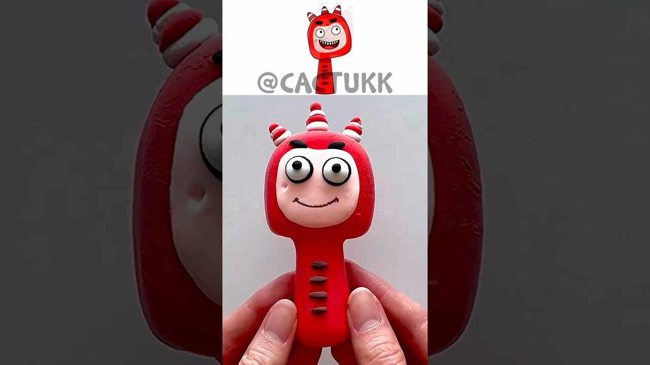 Satisfying Clay with Sprunki OC Fuse (from Oddbods) #sprunki #oddbods