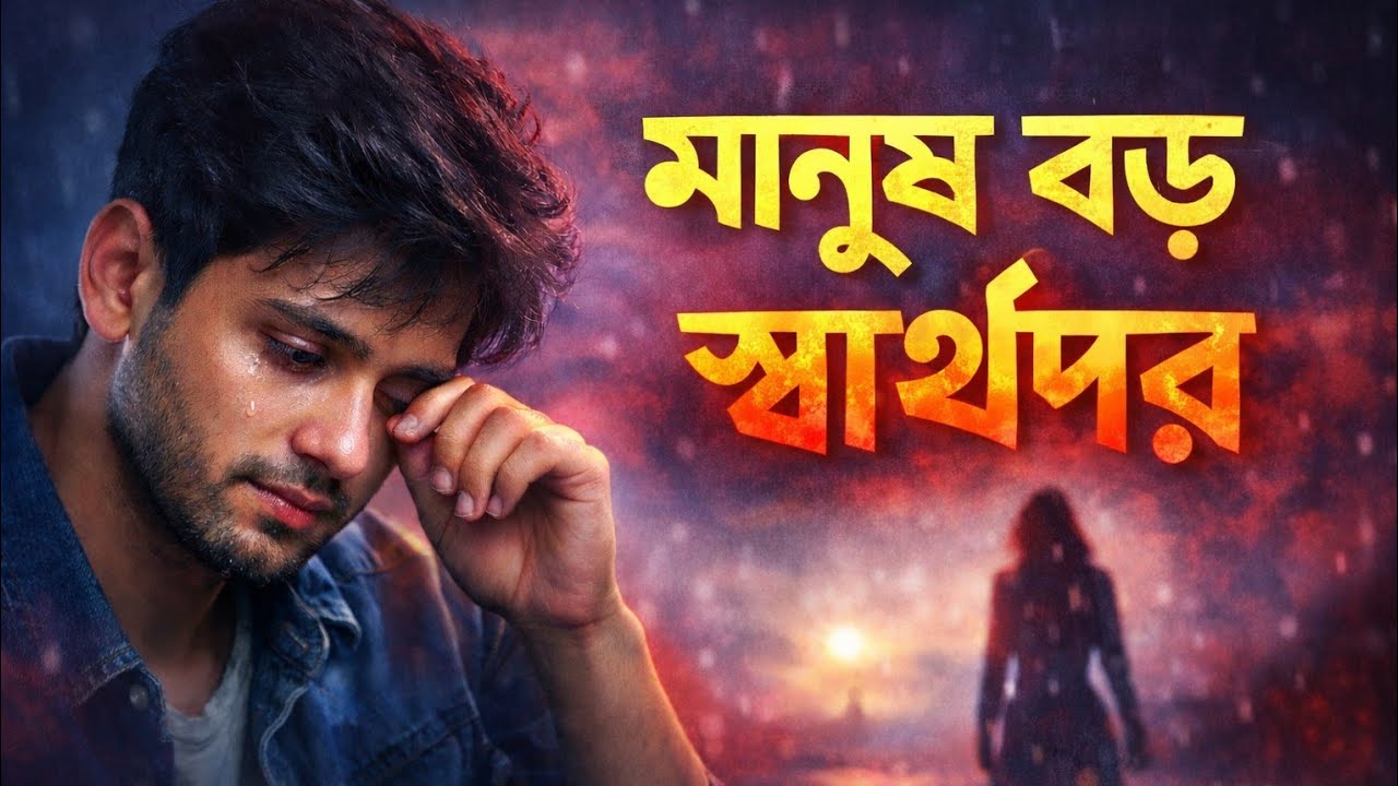 অন্তর কাটা গান 😭মানুষ বড় স্বার্থপর💔sad song video bangladeshi😭bhalo bhalo sad song video কষ্টের গান