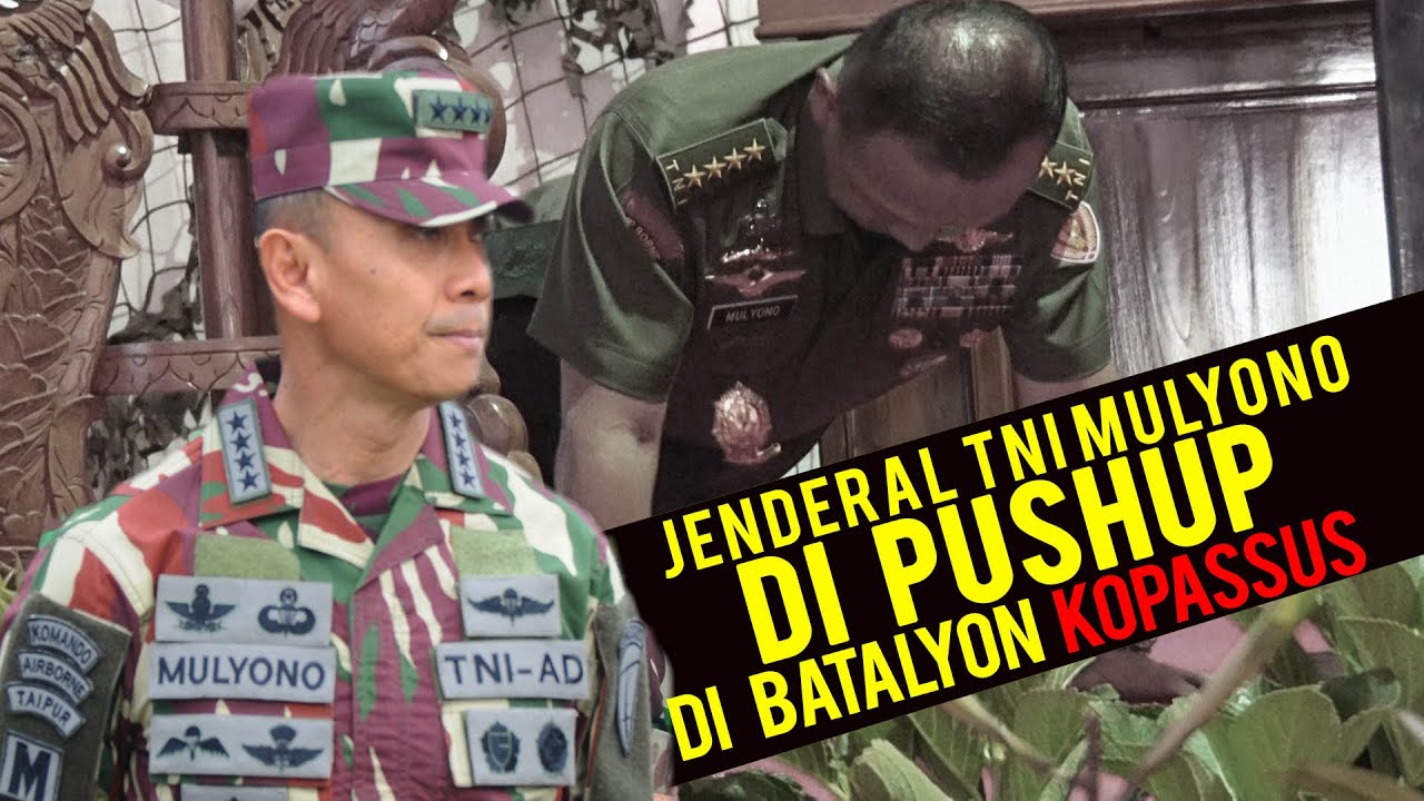 Jenderal Terkerna PUSH UP di Batalyon 14 Kopassus