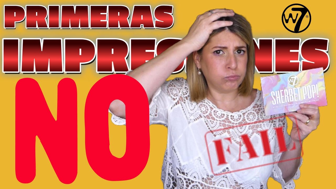 😱NUEVA paleta w7 es un NO 💩PRIMERAS IMPRESIONES low cost