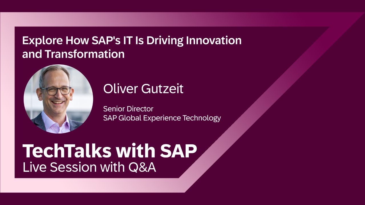 Explore How SAP's IT Is Driving Innovation and Transformation