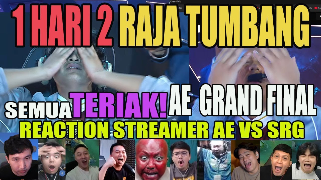 SEMUA TERIAK! AE HOKI KE GRAND FINAL! 2 RAJA TUMBANG DISIKAT AE REACTION STREAMER AE VS SRG M7