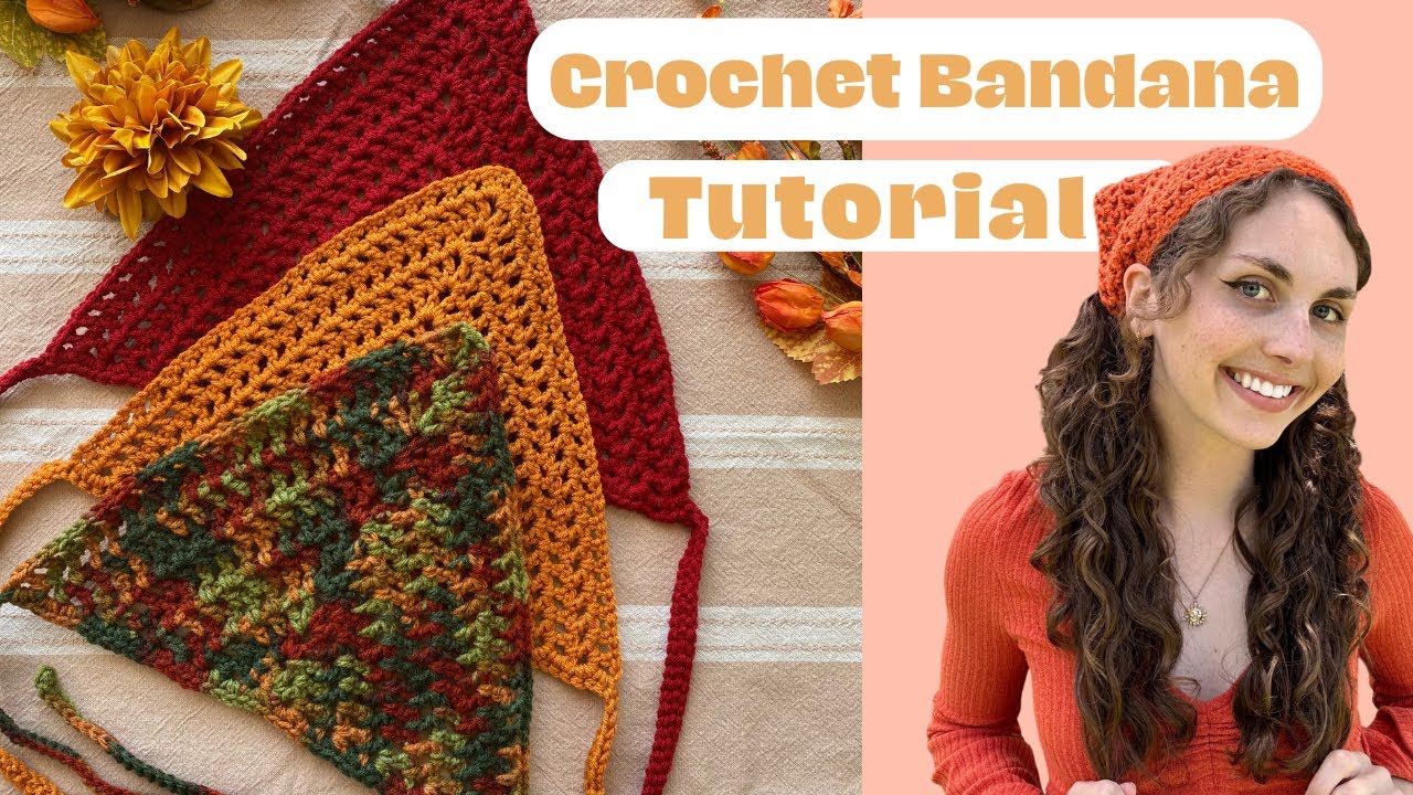 EASY Crochet Bandana Tutorial (Beginner Friendly)