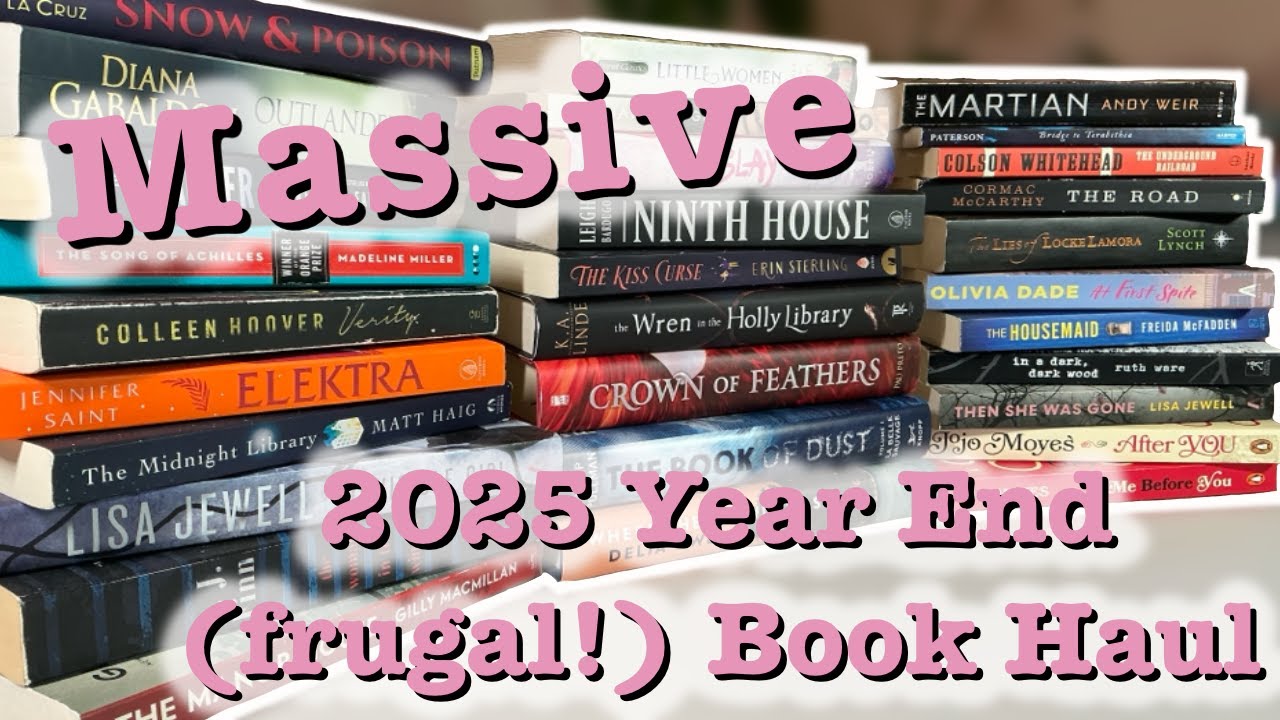 MASSIVE 2025 Year End frugal Book Haul! |  Little Free Libraries, Used Books and so many good finds!