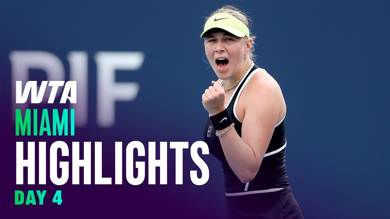 Day 4 in Miami featuring Anisimova, Mboko, Rybakina and more | WTA Match Highlights