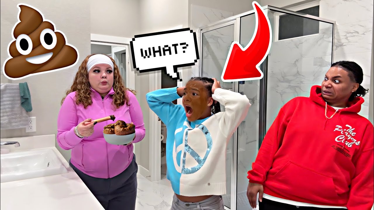 PUTTING 💩 ON OUR DAUGHTER'S FACE *NEVER SEEN HER THIS MAD*