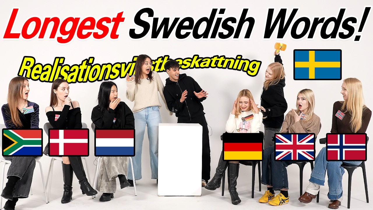 Can Germanic People Pronounce LONGEST WORDS In Swedish?