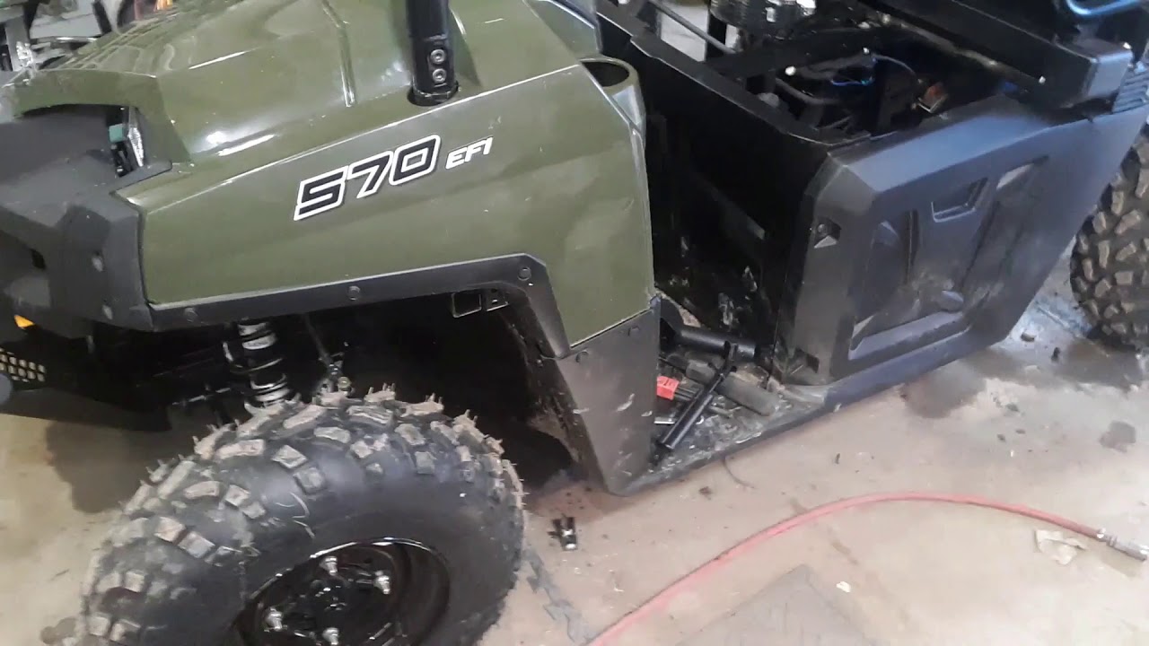 Super ATV power steering install Ranger 570 Part 1