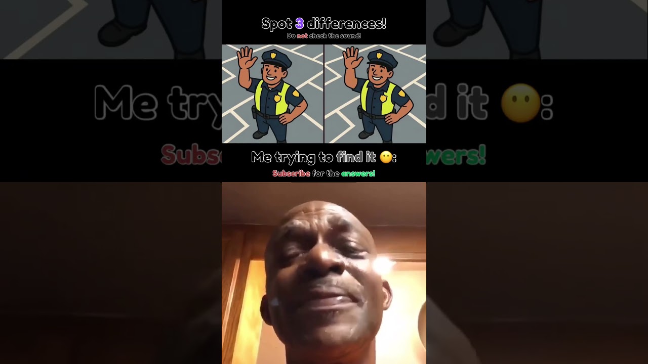 Subscribe for the answers! 😭😭#funny #meme #youraveragenoob #spotthedifference #puzzle