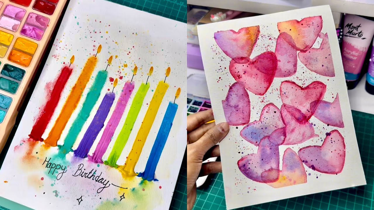 10 Easy Art Tips & Hacks ll Cool Art Ideas ll Easy Painting Tecnique For Beginners 