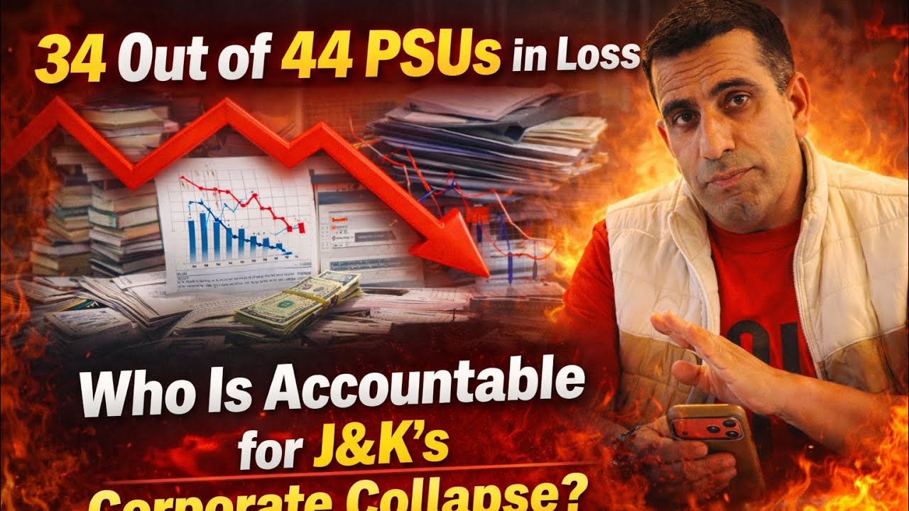 34 Out of 44 PSUs in Loss: Who Is Accountable for J&K’s PSU Collapse?