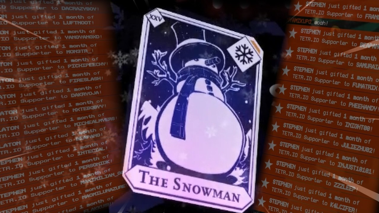 The TETR.IO (Soup)Snowman event