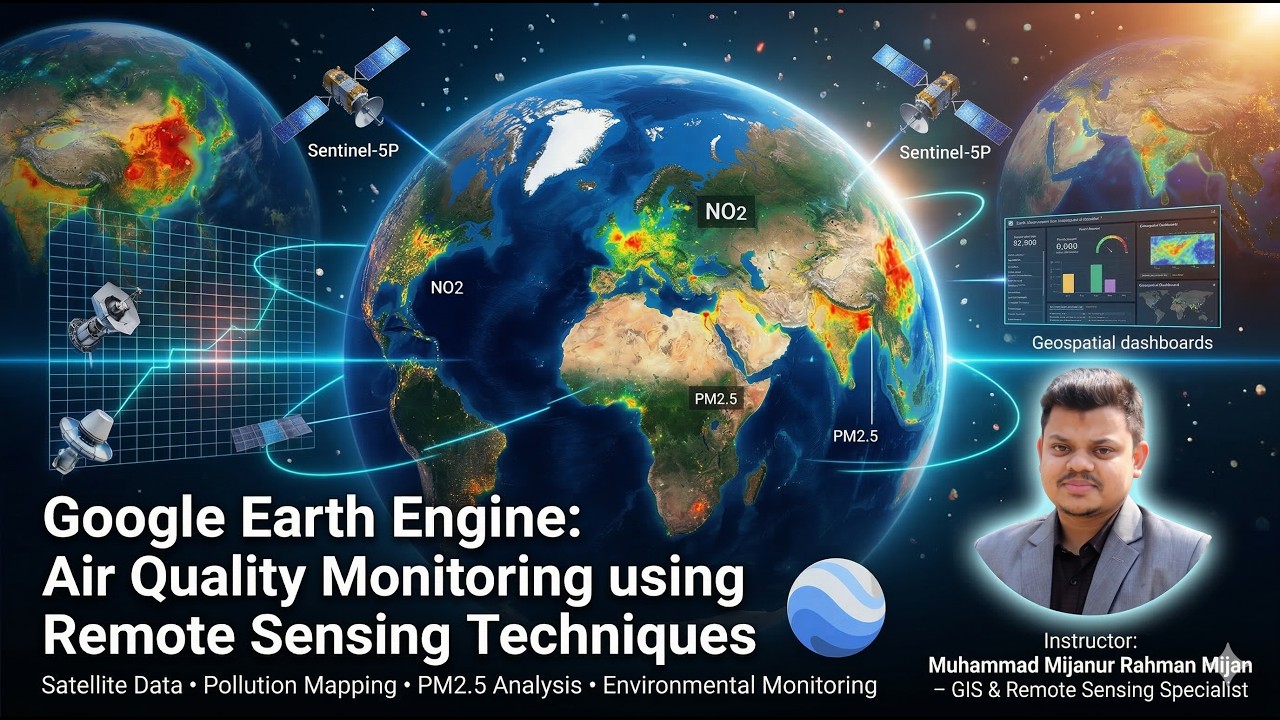 Google Earth Engine: Мониторинг качества воздуха с использованием методов дистанционного зондиров...