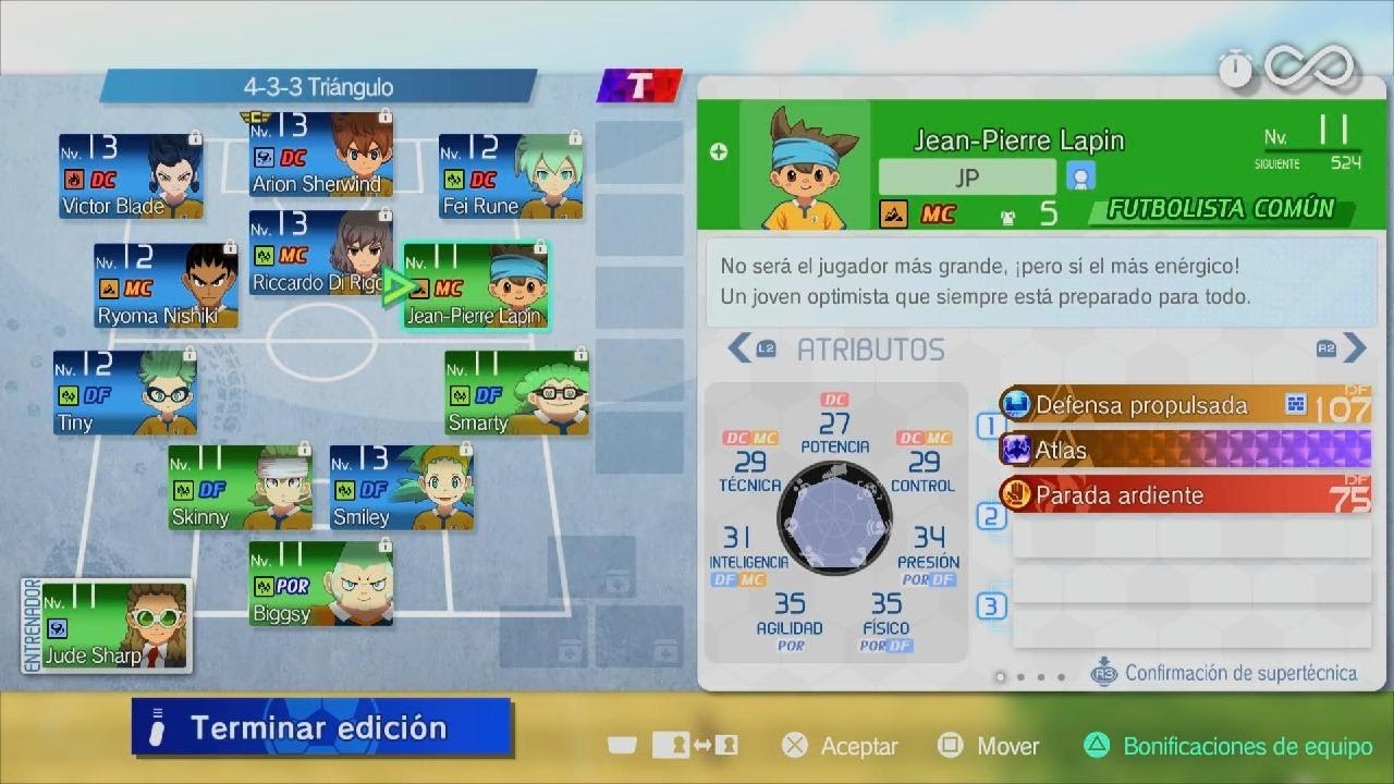 INAZUMA ELEVEN: Heroes' Victory Road. Modo Crónica. Partido VS El Protocolo Omega 2.0.