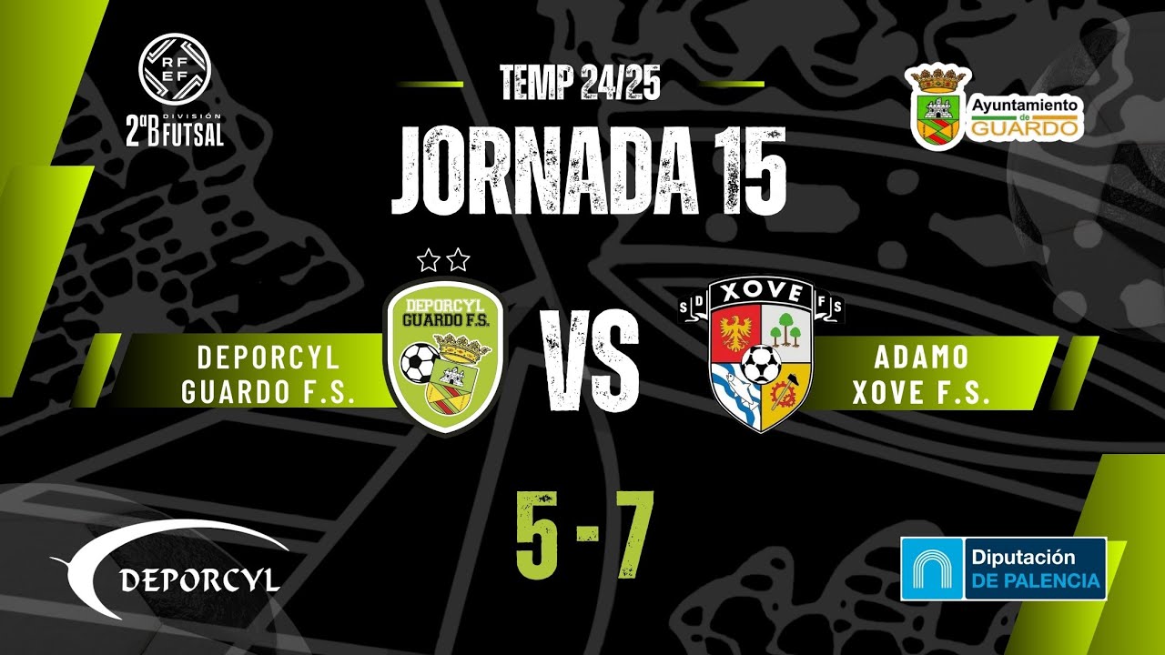 Video resumen goles . Deporcyl Guardo F.S. 5 VS  Xove F.S.  7. Jornada 15 Temp 24/25