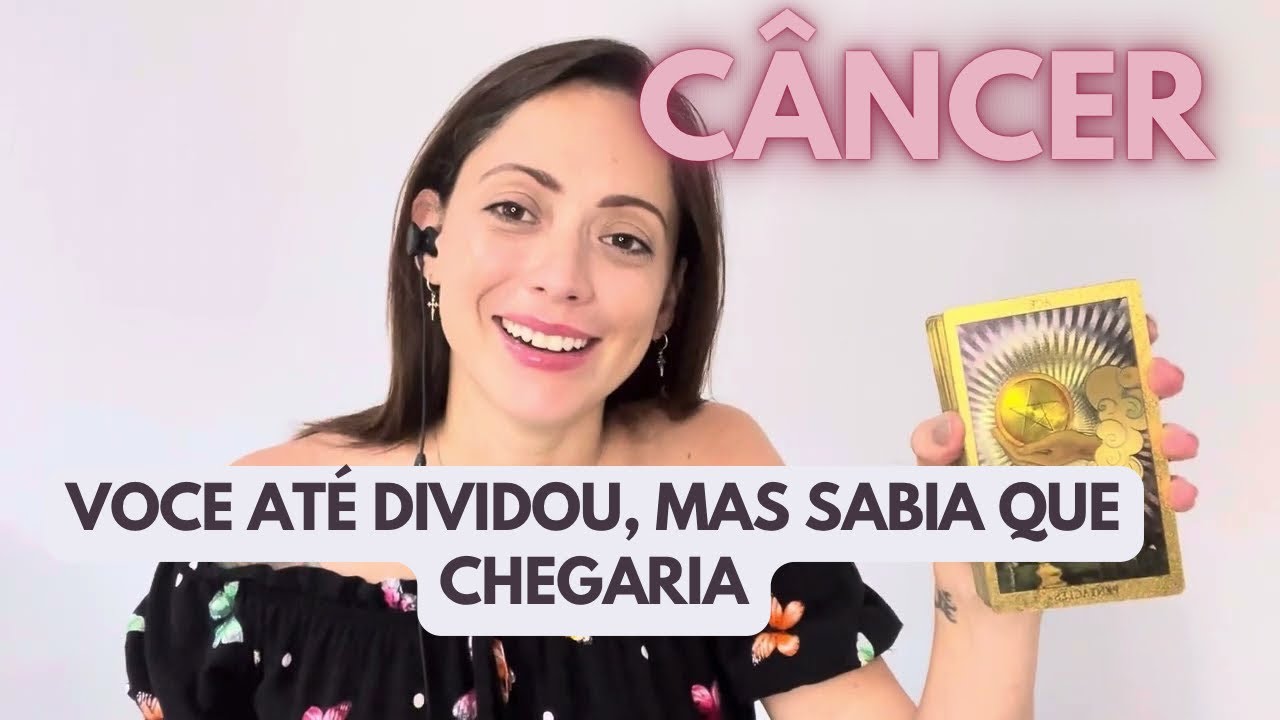Câncer ♋️ Você vai se surpreender com o que o tempo de trouxe 🎁 Entendo o por que de tudo!