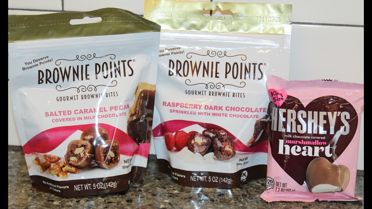 Brownie Points: Salted Caramel Pecan, Raspberry Dark Chocolate and Hershey’s Marshmallow Heart