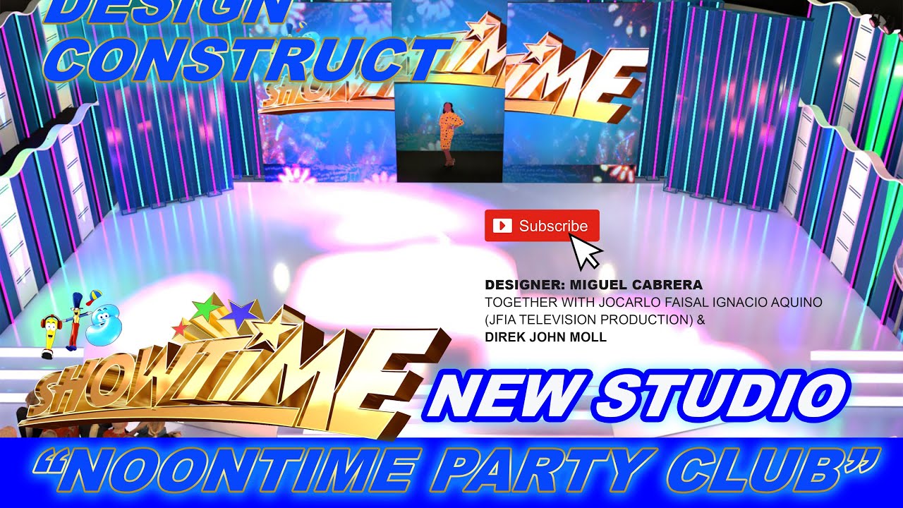 SHOWTIME STUDIO I Noontime Party Club l  from design study to construct   l  JFIA TV Prod
